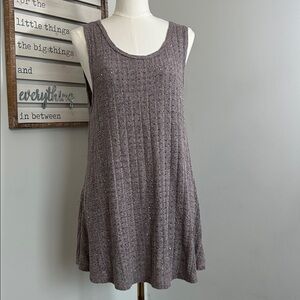 Vocal Knit Dress Women XL Sleeveless Stretch Studded Rhinestones Round Neck Mini